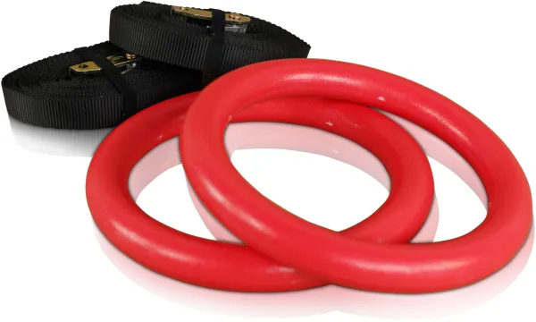 Odin Crossfit ABS Gymnastikringe Plast - Rød